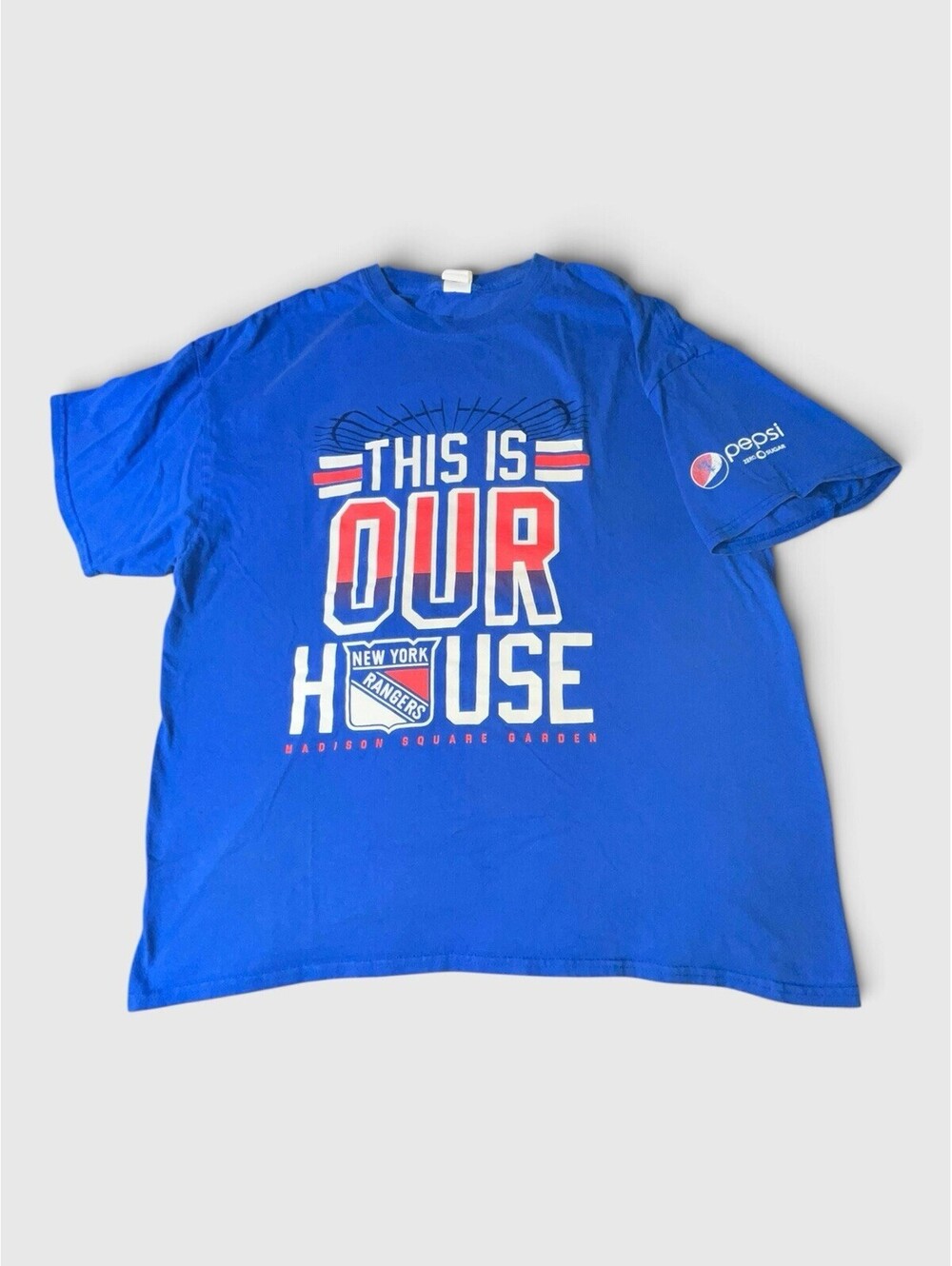 NY Rangers This Is Our House T Shirt XL Pepsi Promo Madison Square Garden MSG